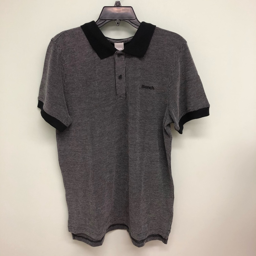 Bench | Men's Golf Polo | Grey & Black | Various Sizes